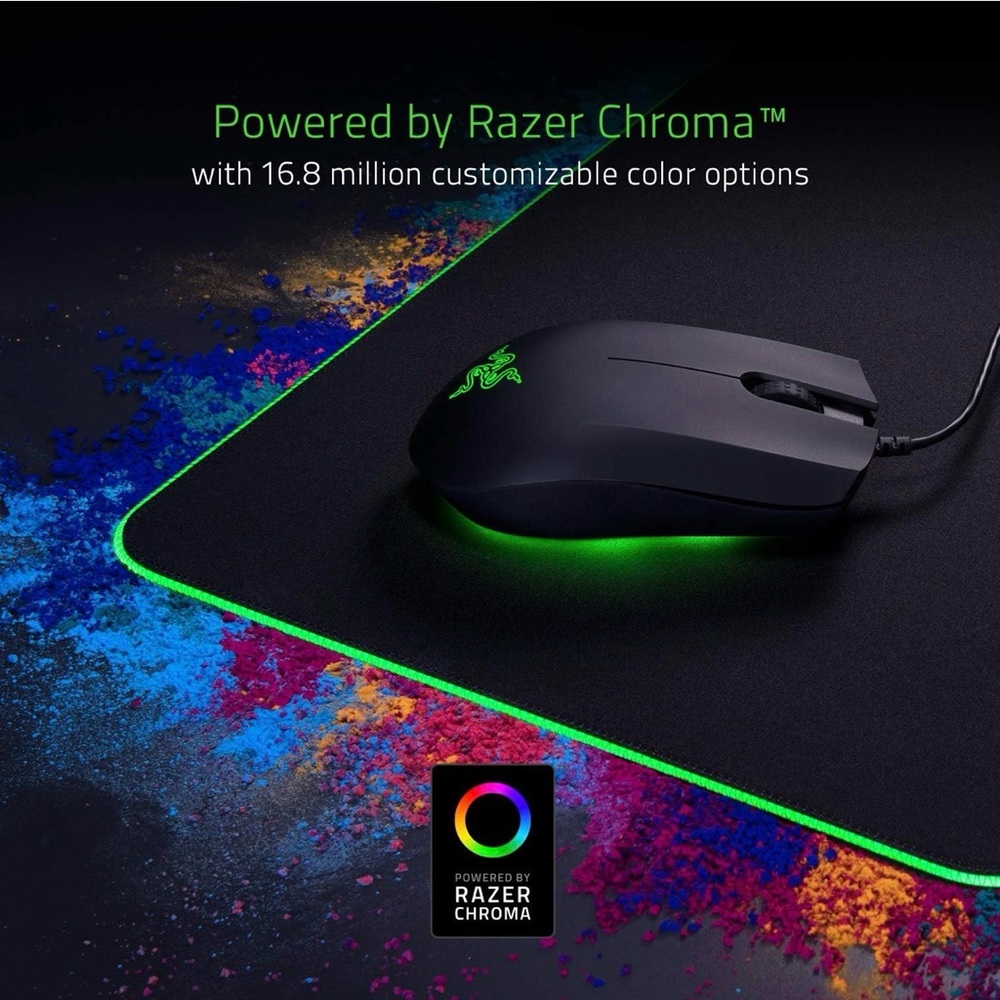 Razer Gigantus V2 Soft Mouse Mat - Black and Green